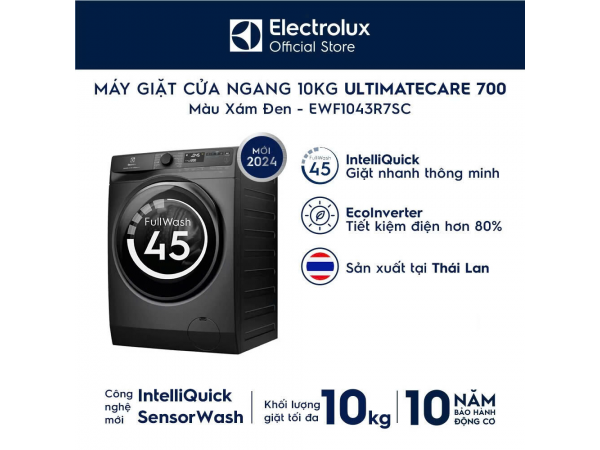 Máy giặt Electrolux Inverter 10 kg EWF1043R7SC 